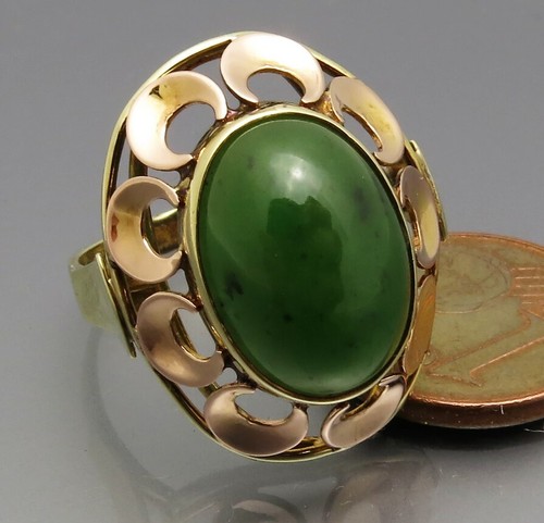 DISEÑO MADURO - ANILLO MARCADOR MOOSACHAT - ORO AMARILLO Y ROSA 585 - Imagen 5 de 12