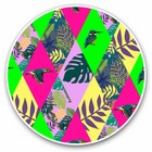 2 x Vinyl Stickers 20cm - Tropical Hummingbirds Surf Pattern Surfer Cool Gift #2