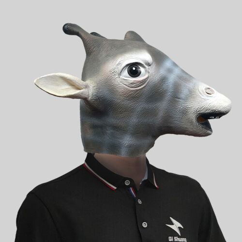 Masquerade Halloween Latex Animal head Mask Carnival Party Cosplay Costumes Prop - Picture 54 of 54