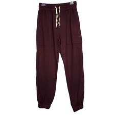 n:philanthropy Womens Joggers sz M Quattro Burgundy NWT