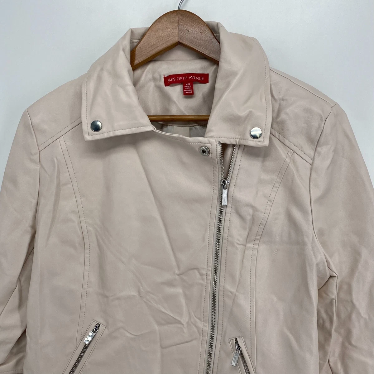 Saks fifth avenue women's leather best sale jackets