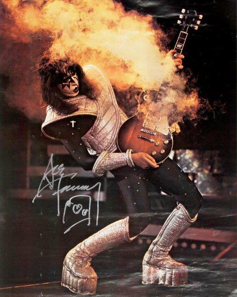 REPRINT - ACE FREHLEY Kiss Guitar Signed 8 x 10 Glossy Photo