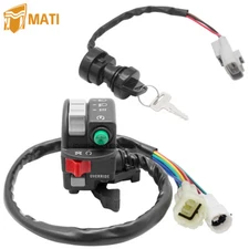 Start Stop Switch & Ignition Key Switch for Yamaha Grizzly 400 660 Big Bear 400
