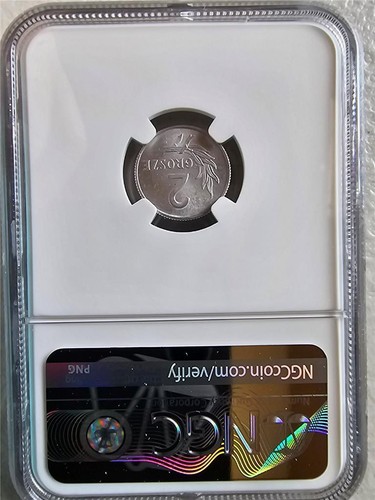 Poland 2 Groszy 1949 NGC MS 65 - Picture 2 of 2