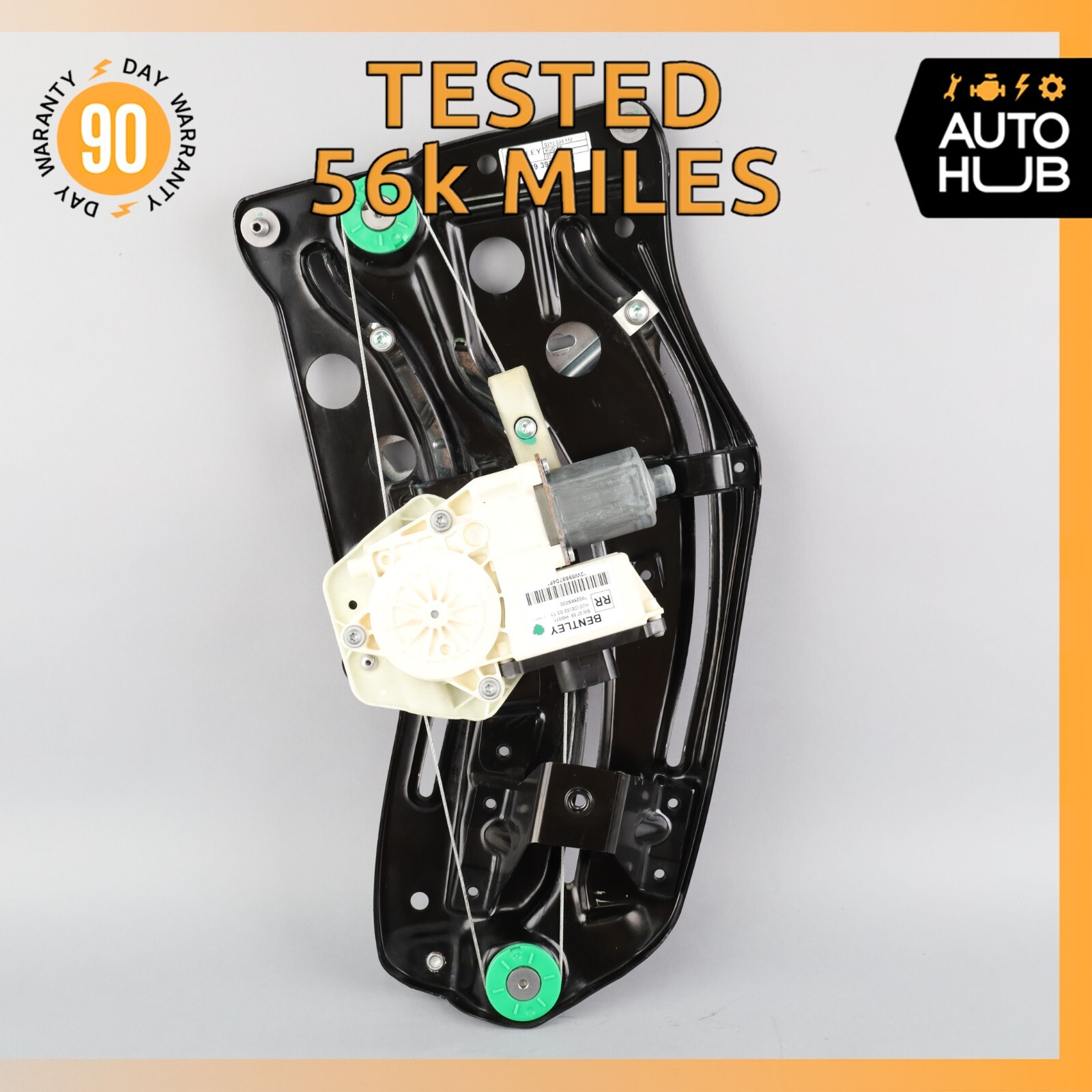 12-17 Bentley Continental GT Rear Right Side Quarter Window Regulator Motor OEM