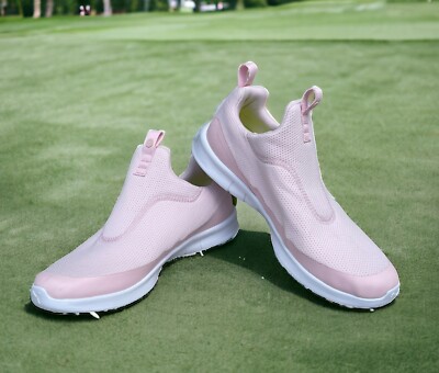 Puma Laguna Fusion Slip-on Golf Shoes Women's sz 10 Parfait Pink Spikeless NWOB!