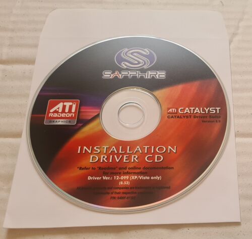 Sapphire ATI Catalyst Installation Driver v12-038 v12-053 v12-076 v12-099 CD - Picture 5 of 5