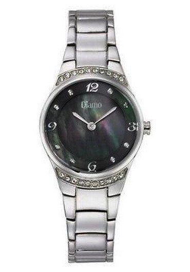 DIAMO Damenuhr- Damen Uhr Echte Diamanten und Swarovski