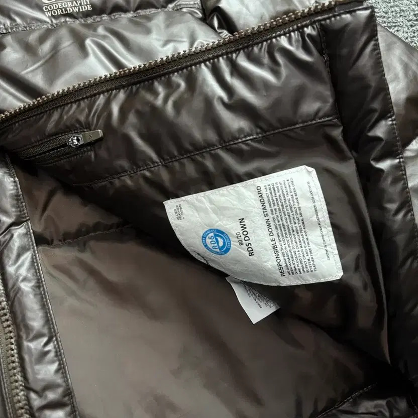 Codegraphy Essential Short Down Puffer Brown - Si… - image 3