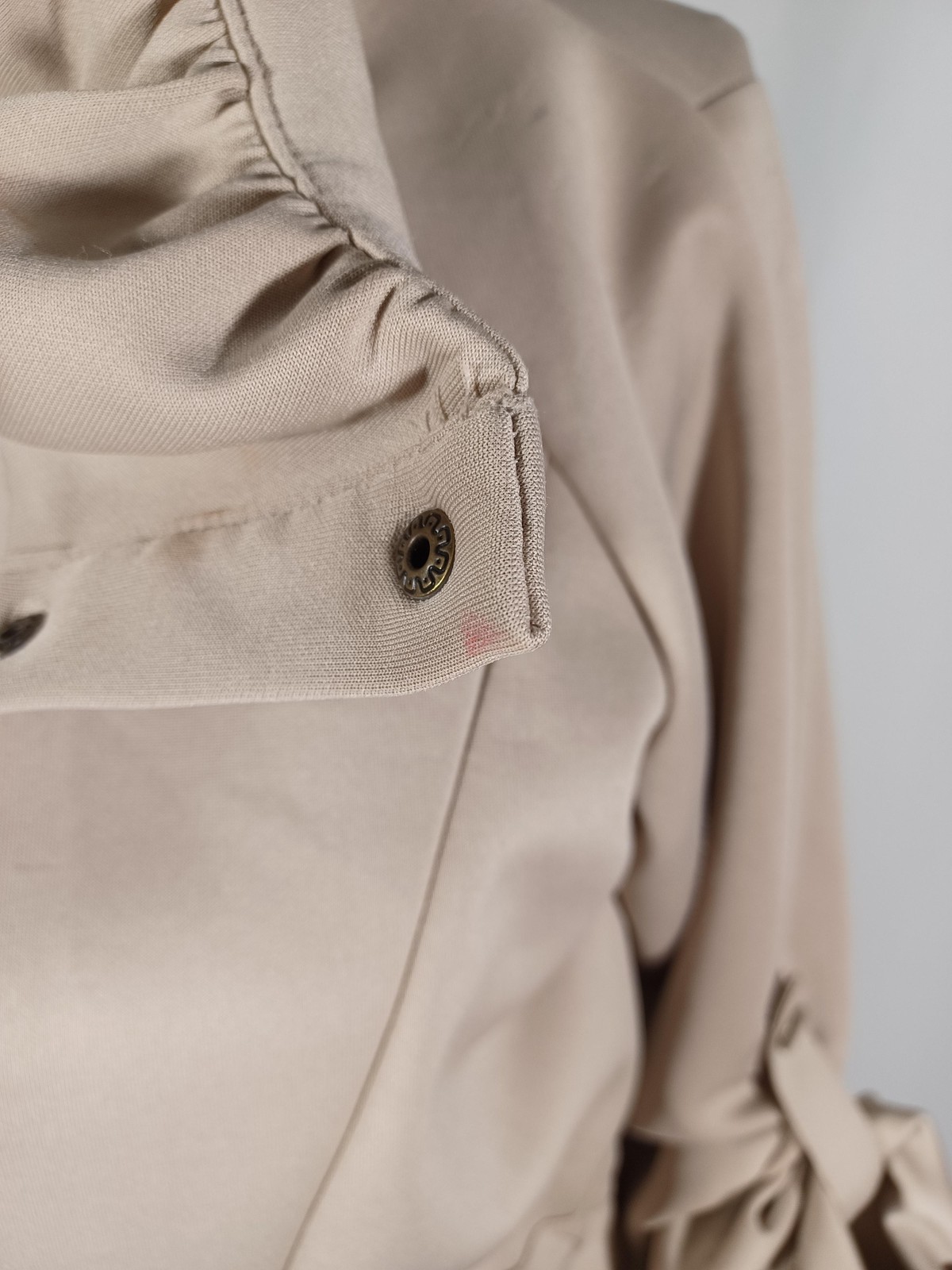 Grace Elements Jacket Womens Small Beige Ruffle C… - image 3