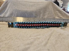 Sanctified Covenant  Knot 550 Paracord Bracelt, Red, White, Navy, Lt Blue.