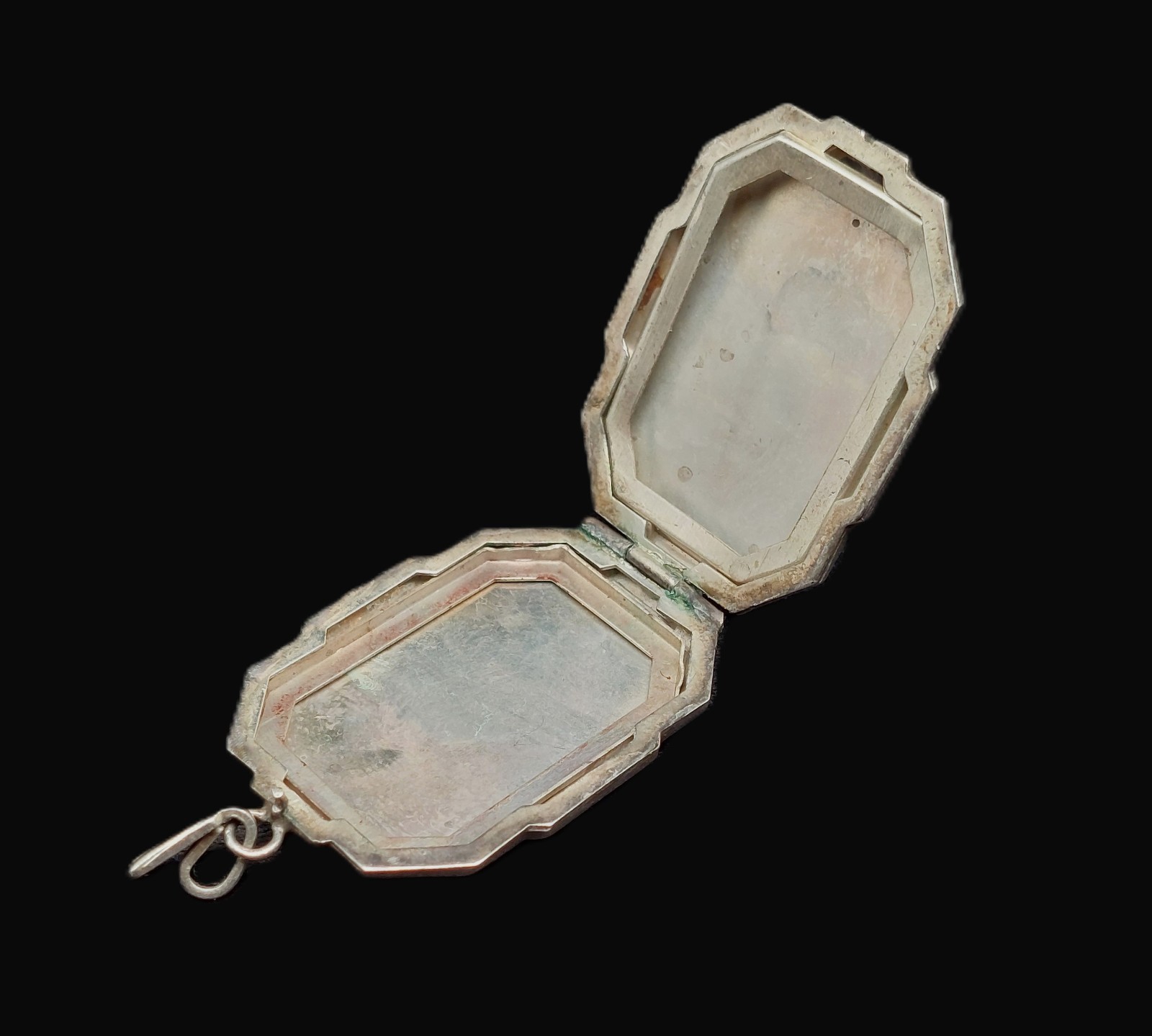 Art Deco Sterling Silver Rectangular Geometric To… - image 3