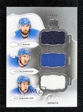 2016-17 The Cup Trios Jerseys 12/25 Rick Nash Ryan McDonagh Mika Zibanejad 0c3