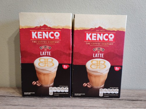 Kenco Bailey's Latte 2x Boxes of 8 x 15g Sachets 16 in total Instant Coffee