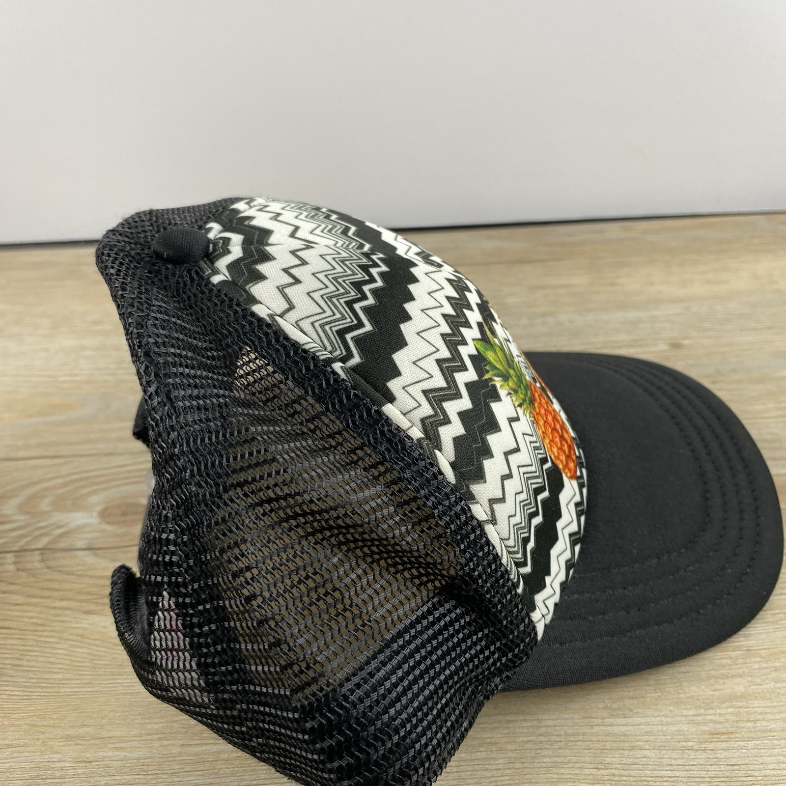 Pineapple Hat Pineapple Snapback Hat Cap Black Ad… - image 8