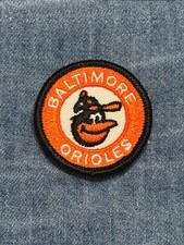 Baltimore orioles sew on patch: classic orange embroidered - retro sports