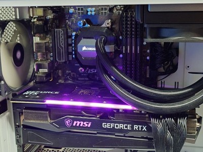 Gaming PC RTX 3080Ti, 32 Gb, Ryzen 7 5800X, Rechner Weiss Ohne Bildschirm