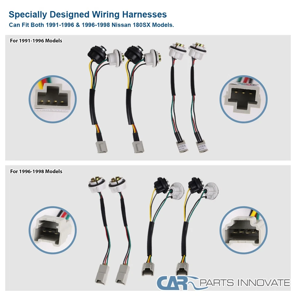 Fits 1991-1998 180SX RPS13 / 240SX S13 S14 JDM Red Full LED Tail Lights Lamps Foto 4 de 4