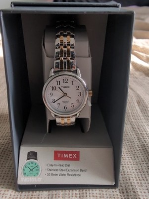 Timex Women's Easy Reader Stainless Steel Watch T2P298JT - Two toned - New