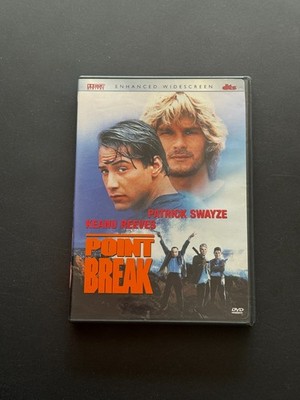 POINT BREAK - KEANU REEVES - PATRICK SWAYZE - USED DVD MOVIE