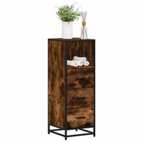 Badschrank RäUchereiche 35X37,5X100 Cm Holzwerkstoff