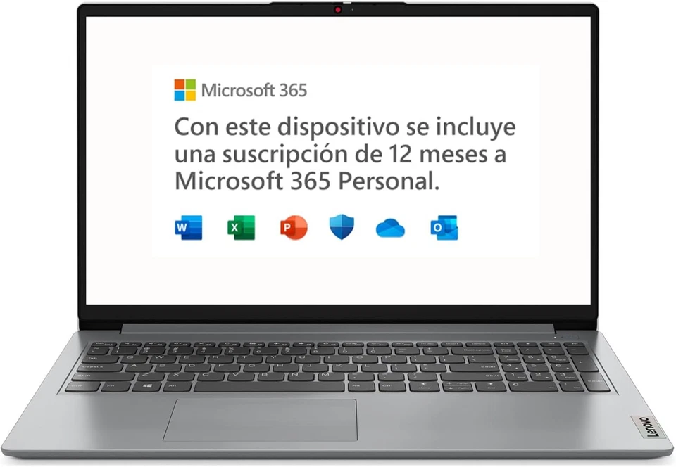 Lenovo IdeaPad 1 Gen7 15.6" HD Celeron 4GB 128GB SSD Win11 OFFICE - Immagine 2 di 4