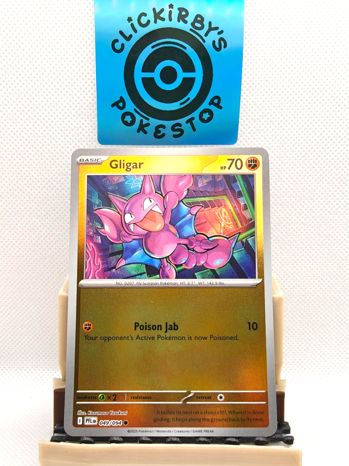 Gligar [PFL 049/094] (Rev. Holo) EN -ME02: Phantasmal Flames- Near Mint