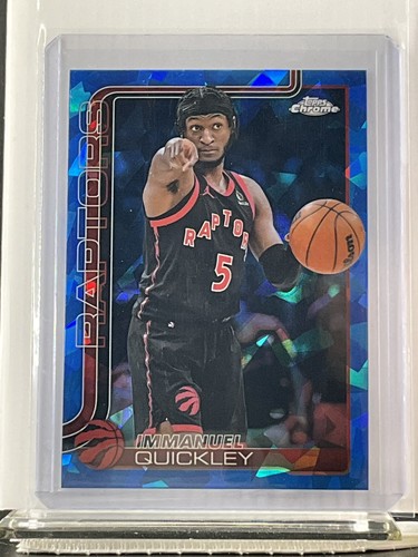 Immanuel Quickley – 2025-26 Topps Chrome Basketball Sapphire · Base Cards III #212 Immanuel Quickley