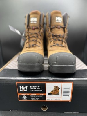 Helly Hansen Men's 8'' Lehigh Aluminum Toe Waterproof Brown Work Boots- Size 10.5