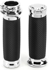 1 Inch/25Mm Motorcycle Handlebar Grips Cable Throttle Hand Grips for Harley