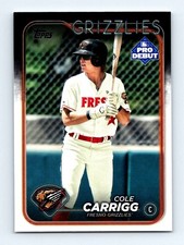 #PD-9 2024 Topps Pro Debut * Cole Carrigg Grizzlies