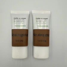 2x NEUTROGENA Flawless Matte CC Cream (CINNAMON 9.0) Free Shipping!! Sealed!