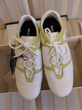 Bally Golf Damen Golfschuhe Corso Leder Wei&szlig; Gr&uuml;n Flexitec Gr&ouml;&szlig;e 38