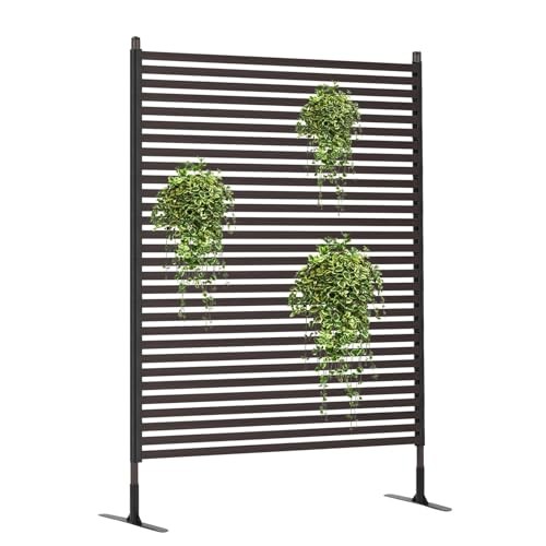 YOTOWORTH PATIO PRIVACY FENCE SCREEN, 71" H×35.4" W - BROWN