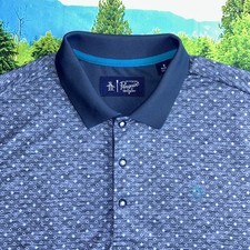 Original Penguin Golf Polo Shirt Men's Medium All Over Diamond Print