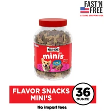 Milk Bone Flavor Snacks Mini Dog Biscuits, Flavored Crunchy Dog Treats, 36 oz