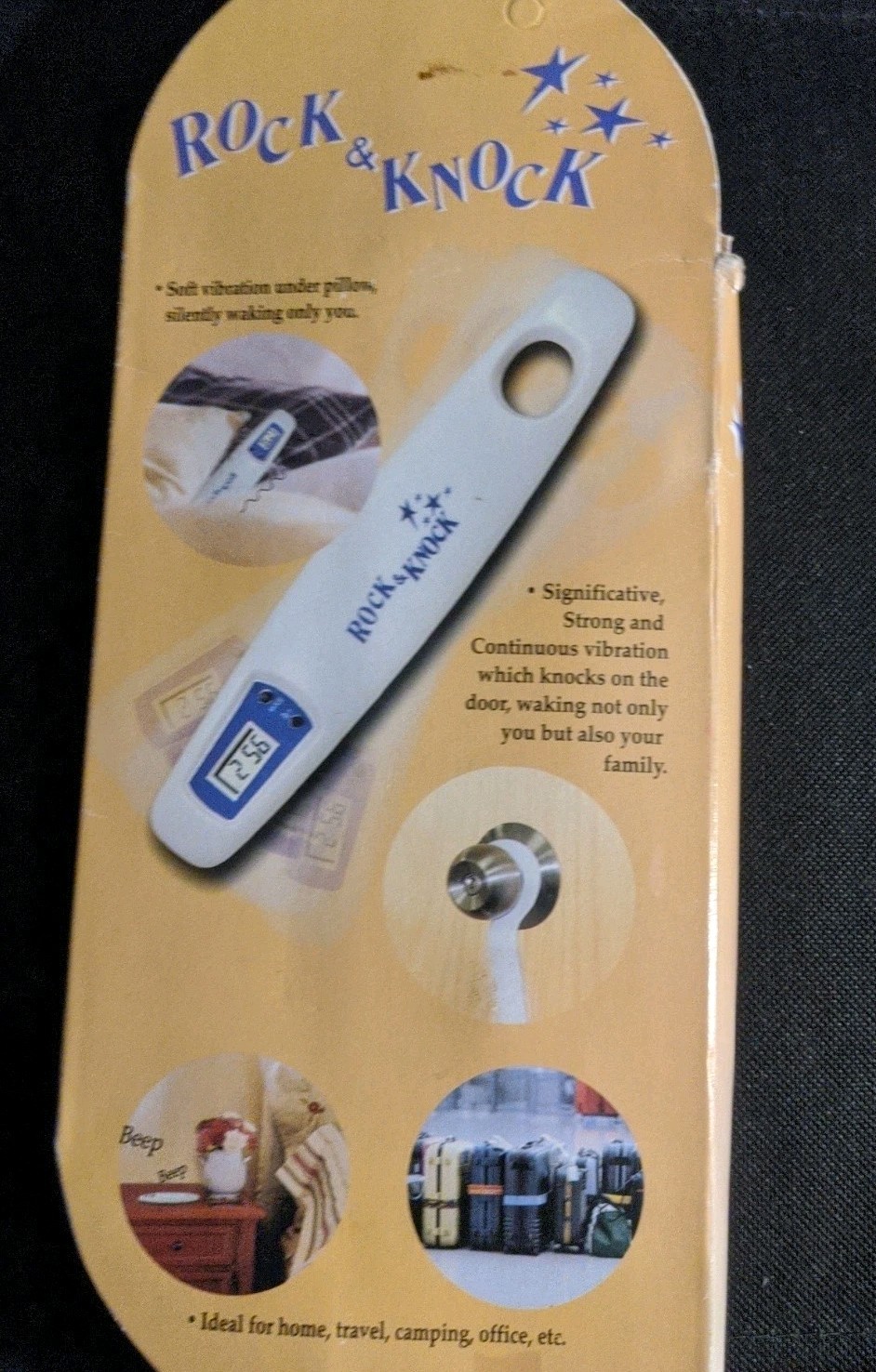 Vibrating Alarm Clock for Travel Camping Office Under Pillow Silent Wake-Up
