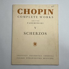 Sheet Music Chopin Complete Works Volume V Scherzos PB