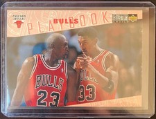 1996-97 Collector's Choice #370 Bulls Playbook Chicago Bulls - MJ & Pippen