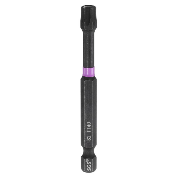 "FüR TT40 Torx Schraubendreherbit 1/4\\\" Sechskant 7,5 Cm Magnetisch Mit Loch"-image