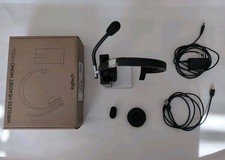 Used Logitech H820e Wireless Single Ear Mono Headset w Dock Base and Charger