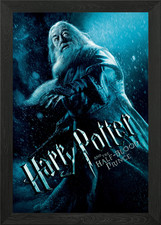 Dumbledore and Elder Wand Framed Wall Art Poster Canvas Print Picture