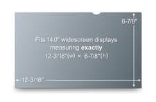3M PF140W Privacy Filter 14in Widescreen 16:9 Black