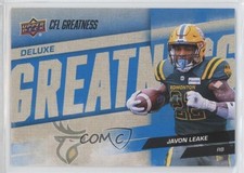 2024 Upper Deck CFL CFL Greatness Deluxe 155/250 Javon Leake #96 1py2