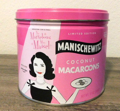 Marvelous Mrs. Maisel Pink Macaroon Tin Collectible & Hard to Find!