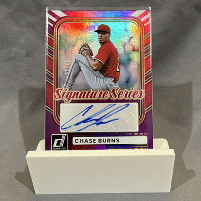 Panini Donruss Baseball 2026 Chase Burns Cincinnati Reds Auto SS-CB 23/49
