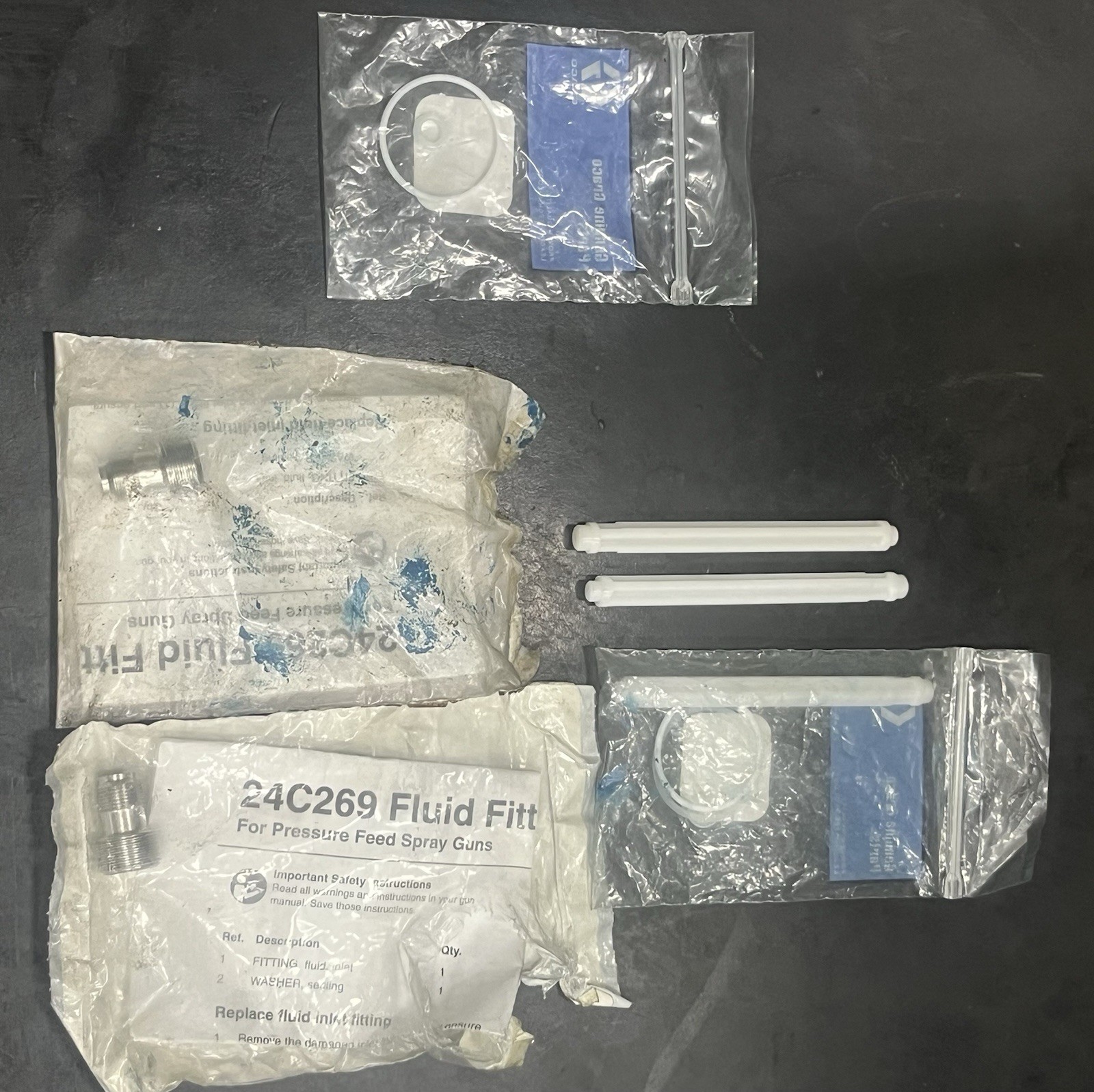 3 Graco AirPro Pressure Fed Conventional Spray Guns