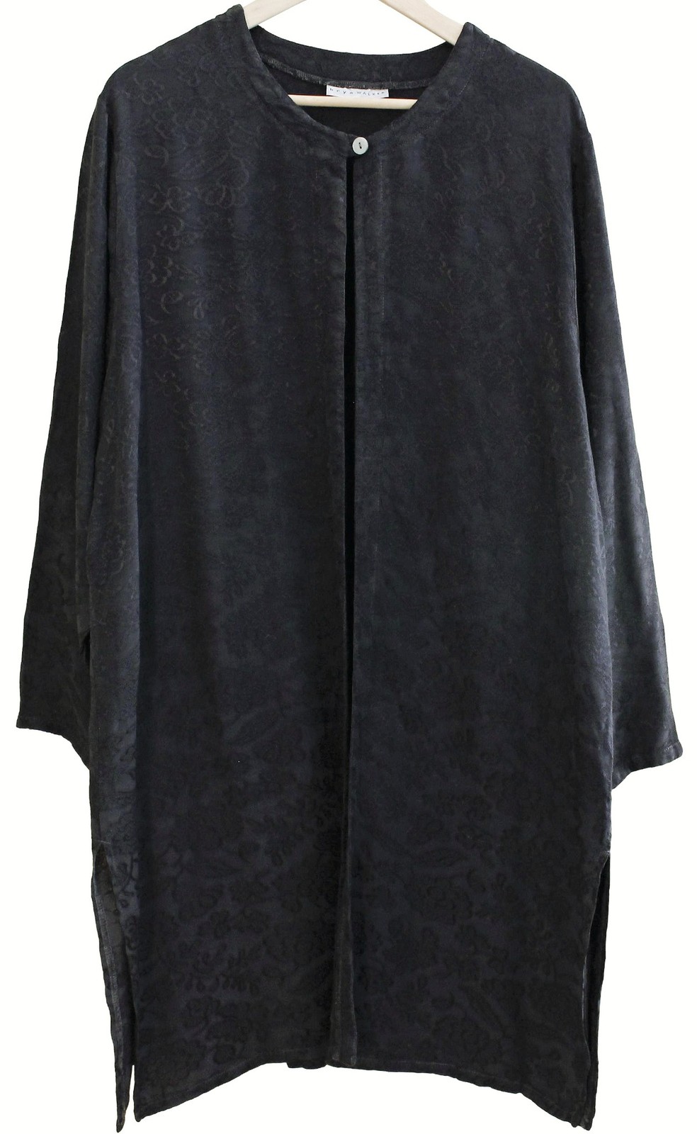 BRYN WALKER 100% Rayon FLORAL JACQUARD DUSTER JACKET 40