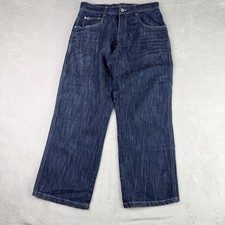 Southpole 4180 Jeans Mens 32 Blue Relaxed Fit Straight Leg Casual Denim Pants