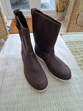 Dirk Bikkembergs Engineer Style Boots In Brown Oiled Leather Size 44 10 VGC